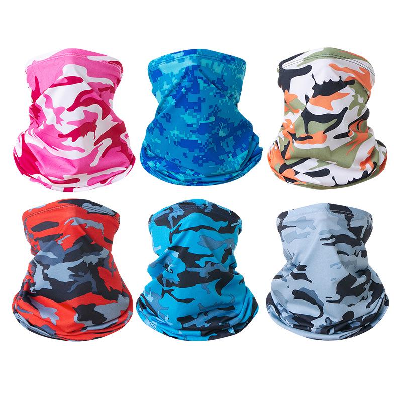 Summer Ice Silk Sunscreen Neck Gaiter: Breathable, Quick-Drying, Multifunctional Headscarf and Cycling Face Mask for Sun Protection