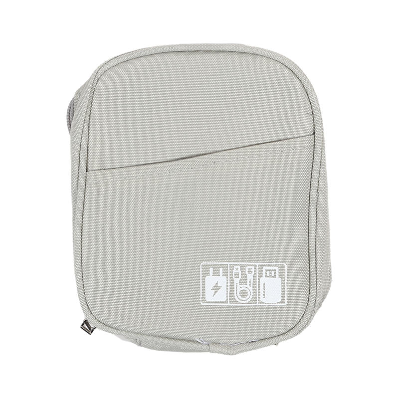 Travel Digital Accessories Storage Pouch Compact Data Cable Carrying Case Organizer Zipper Pouch for Earphone Power Bank