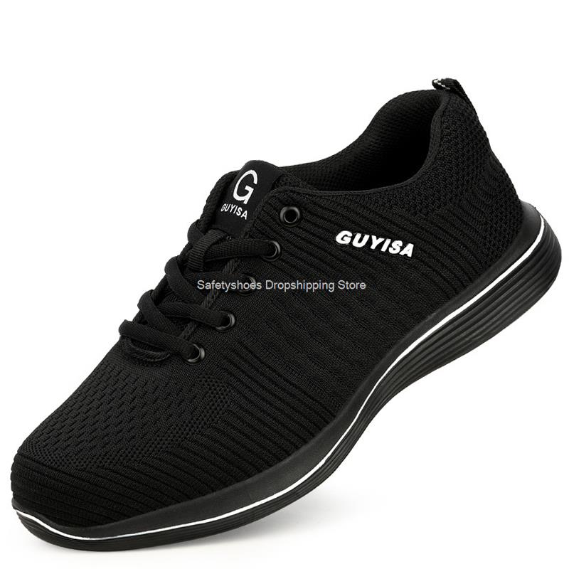 Модные легкие рабочие защитные ботинки для мужчин и женщин, строительные противоударные рабочие ботинки, кроссовки со стальным носком, мужские защитные ботинки, рабочая обувь