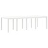 Garden Dining Set 9 pcs Light Grey Polypropylene