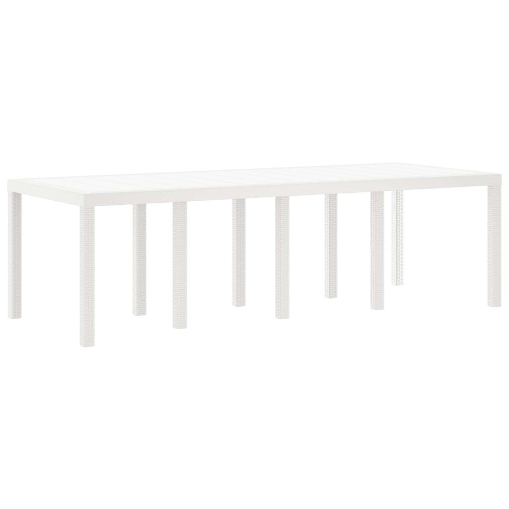 Garden Dining Set 9 pcs Light Grey Polypropylene