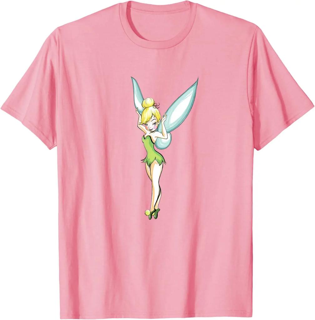 Hot Fashion Disney Tinker Bell Pose T-Shirt T-Shirt S-4XL Four Seasons Gift