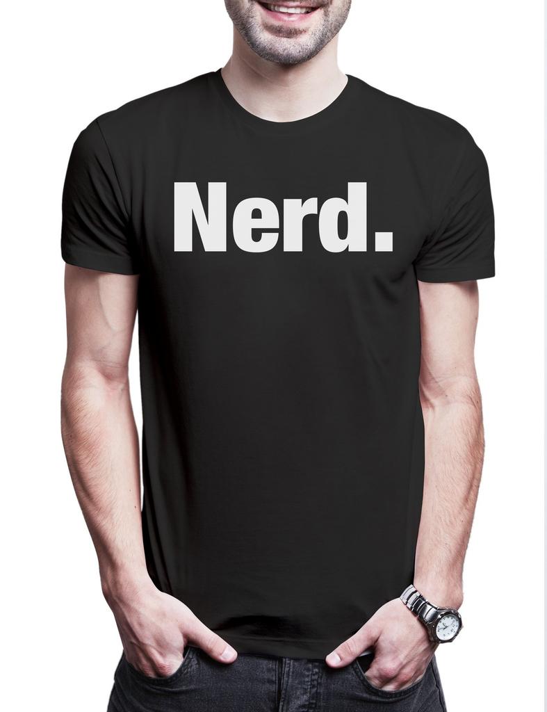 Nerd Mens T-Shirt Freak Geek Gamer TBBT Slogan Saying Theme Fun Fun Comedy