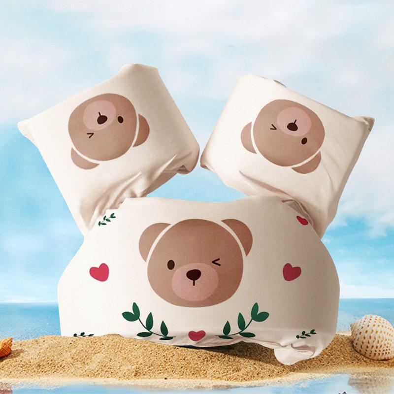 Детский надувной круг для плавания «Маленький кролик» с двойной воздушной камерой и утолщенными надувными рукавами