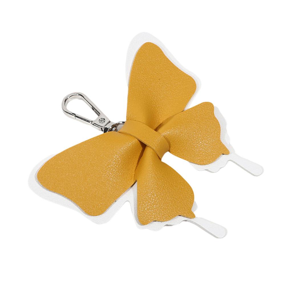 Милый бант искусственная кожа кулон брелок бабочка узел анти-потеря брелок сумка рюкзак орнамент украшение