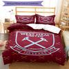 3pcs Football Team (61) Design Cover Set - HD Printed Bedding with 1 Cover and 2 Pillowcases - Perfect for Home and Dorm Decor