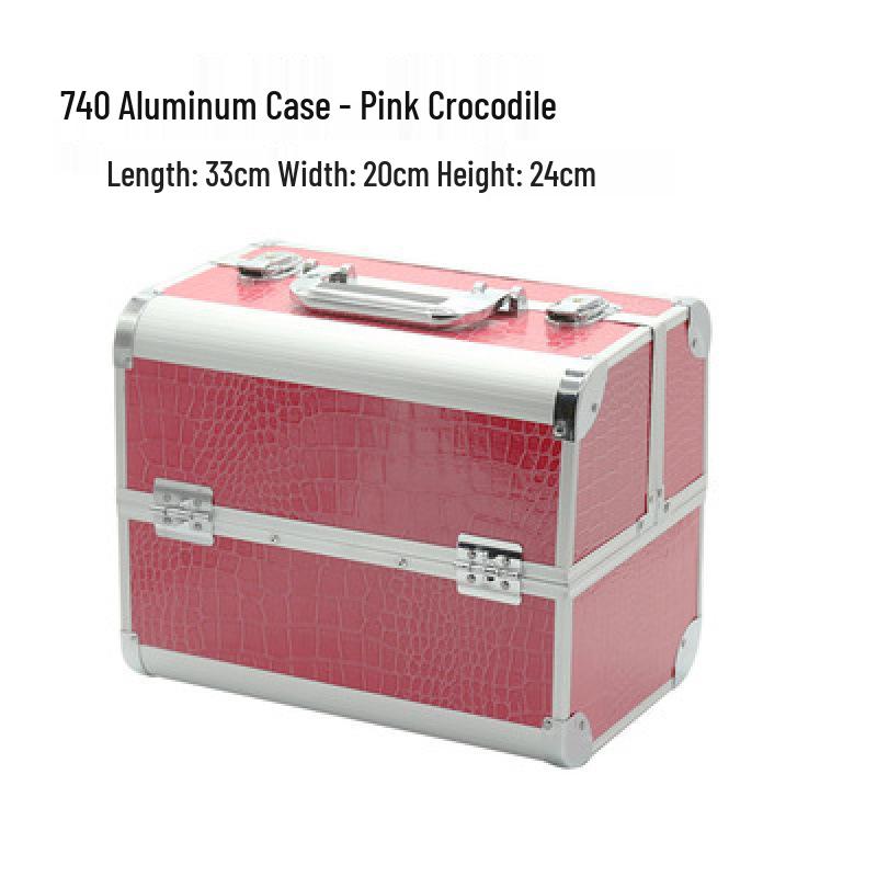 Professional Cosmetic and Manicure Tool Case: Portable Storage for Eyebrow, Eyelash, and Makeup Essentials