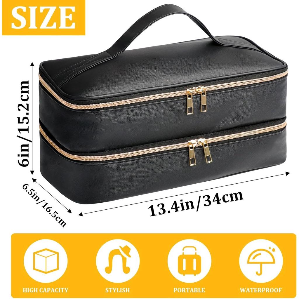 Дорожный чехол для Shark Flex Style, Двухслойный кейс для хранения насадок для фена Shark SpeedStyle, Водонепроницаемая сумка-органайзер из ПУ-кожи