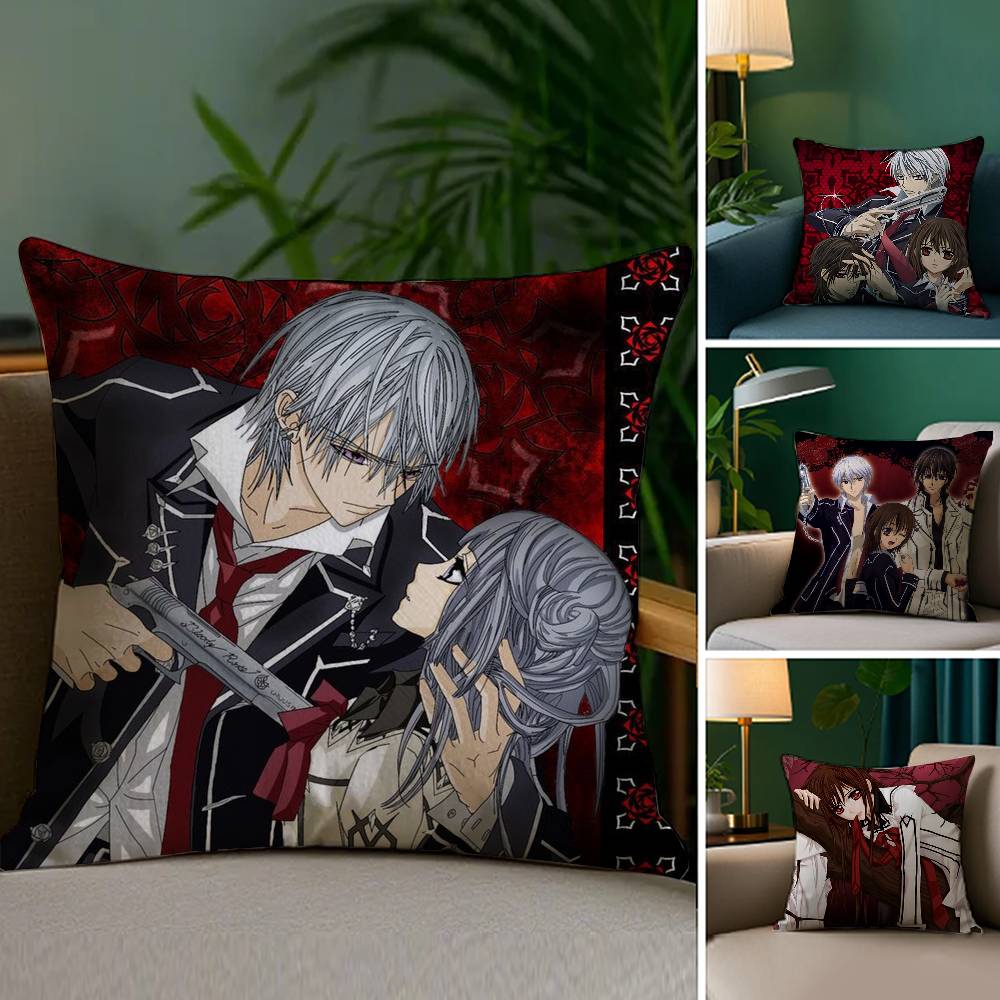 V-Vampire Knight Наволочка Плюшевая Ткань Мягкая Двусторонняя Печать Наволочка для Подушки на Диван Декоративные Наволочки