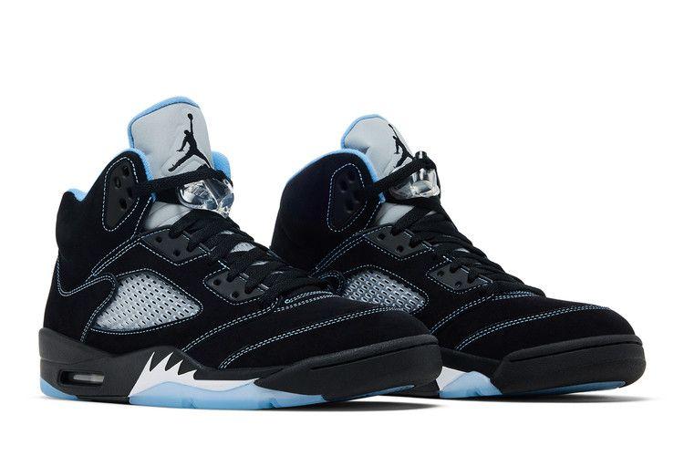 Jordan 5 Ретро Черный Университетский Синий (2026)