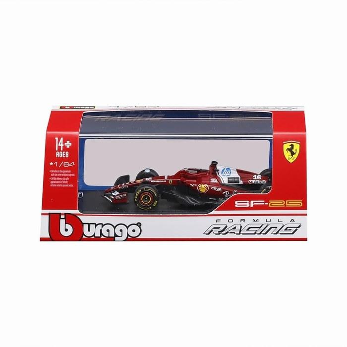 Kyosho Burago Ferrari SF-25 Гран-при Австралии 2025 1/64 - Нет. 16 C. Леклерк (18-56804L)