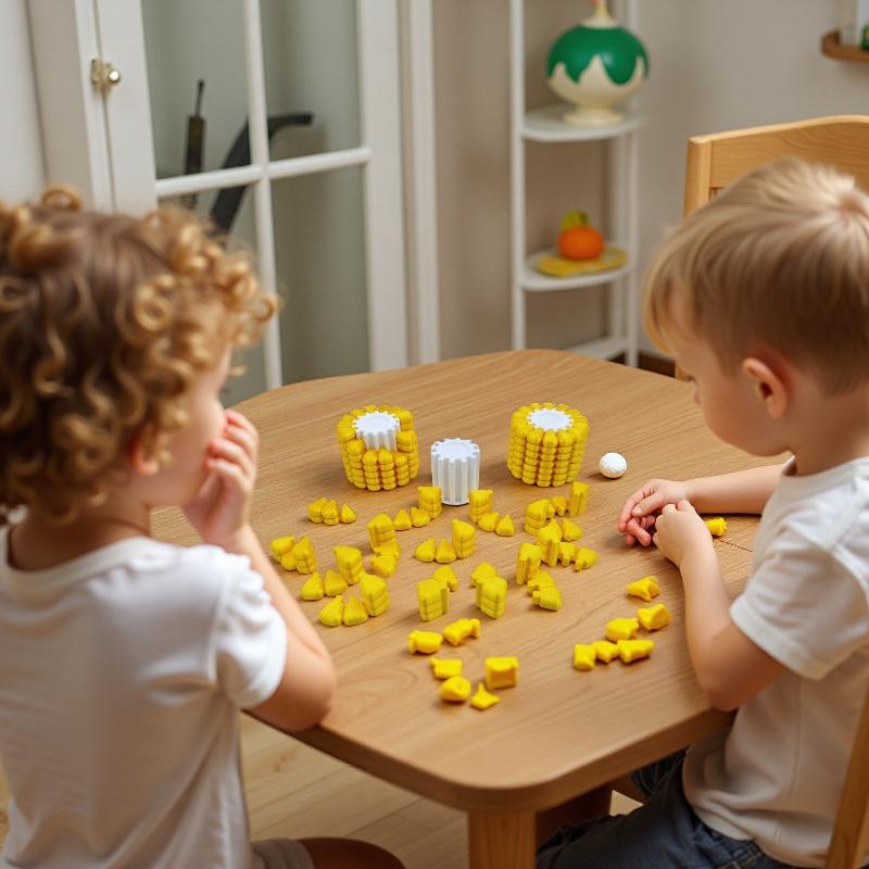 3D Printed PLA Corn Fidget Puzzle Toy Non-Toxic Sensory Stress Relief Toy for Kids Adults Anxiety Relief Home Office