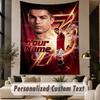 Custom Text Tapestry Cristiano Ronaldo Print Wall Tapestry Indoor Living Room Wall Decor
