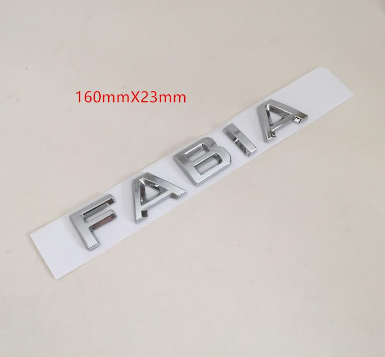 1pc ABS Octavia Superb RAPID FABIA KAMIQ KAROQ KODIAQ YETI 4X4 car emblem letter badge Rear tail Trunk sticker Decal for SKODA xknz73