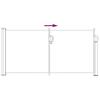 Retractable Side Awning Anthracite 300 x 100 cm Polyester