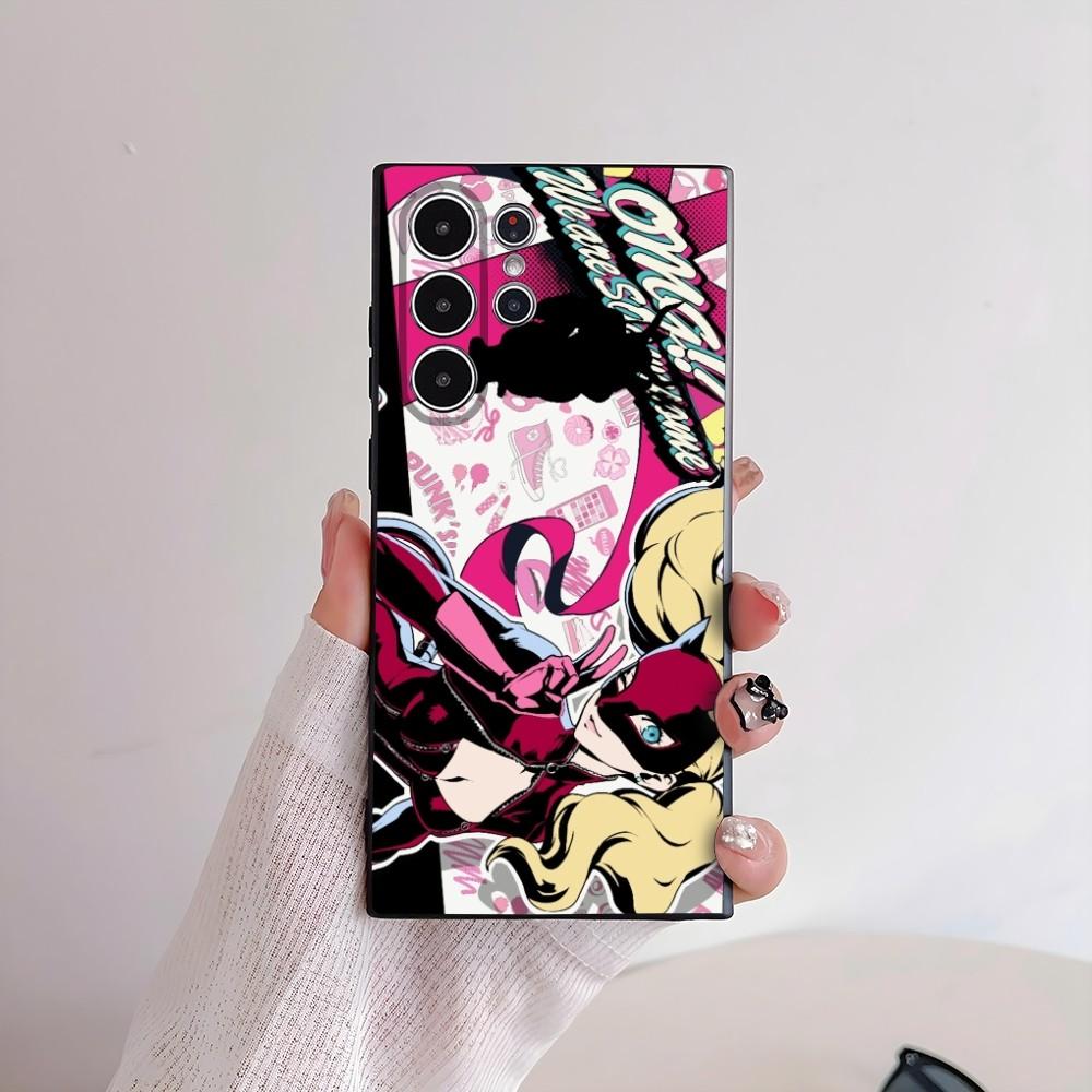 Чехол для телефона P-Persona 5 Аниме для Samsung Galaxy S25 S24 S22 S23 Ultra S21 S20 Plus 5G Матовый Нескользящий Полное Покрытие Мягкий Чехол