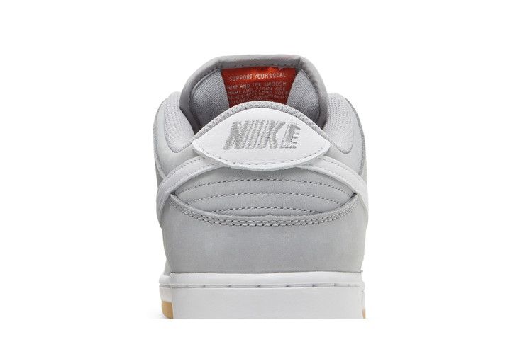 Nike SB Dunk Low Pro ISO Оранжевая этикетка Серый волк Резина