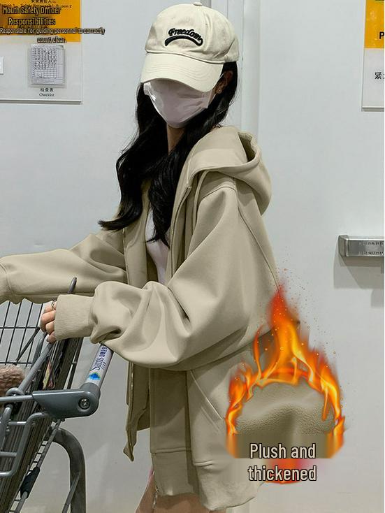 Новая коллекция 2025 года: розовая толстовка с капюшоном и кардиган в корейском стиле для женщин — легкий, свободный крой, идеально подходит для ранней осени/весны.