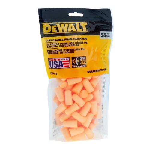 Dewalt Foam Ear Plugs (Pack of 50)