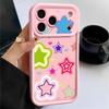 Blended Colorful Stars Pattern Case For iPhone 17 Pro Max Shockproof Silicone Bumper Cover For iPhone 16 Pro Max Funda iPhone 15 14 13 12 11 16E