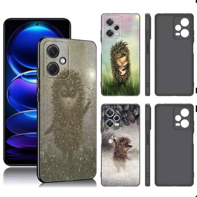 Черный силиконовый чехол для телефона Hedgehog In The Fog для Xiaomi Redmi Note 9 10 11 11S 11T 12 13 Pro 5G Plus 9S 10S 12S