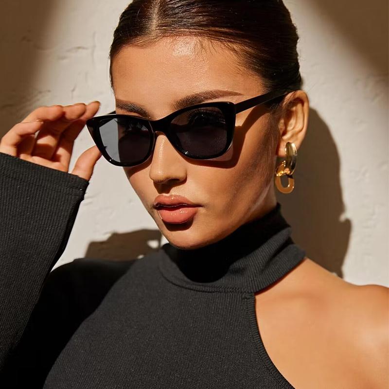 Ins Vintage Cat Eye Sunglasses Women Square Small Frame Sun Glasses Female Brand Designer Retro Shades Fashion