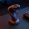 Intricate Detail Animal Figures 3D Printed Snake Figurine, Realistic Serpent Sculpture, Stress Relief Figurines Desk Decor, Educational Wildlife