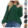 Women's Fashion Leisure Temperament Sexy Shoulder Solid Color Knitting Sweater
