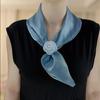 Fashion Small Silk Scarf Women Neckerchief Bandana Female Small Ear Scarf Korean Style Tie Bag Headband Decoration Neck Scarf