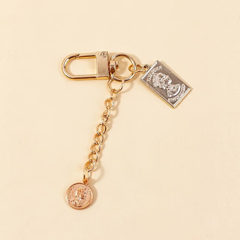 Брелок с жемчугом в стиле ретро: Современный простой подвесной сплав в стиле ароматизатора для сумок и телефонов