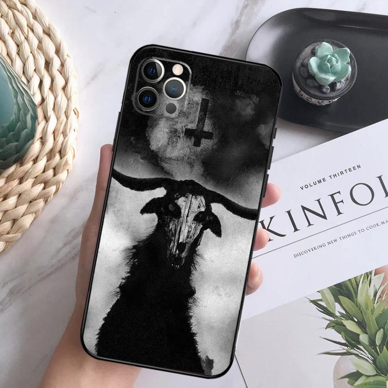 Чехол для телефона 'Дьявол Сатана Темное Искусство' для iPhone 16 Pro 11 12 13 14 15 Pro Max Mini XS X XR 7 8 16 Plus Обложка Coque