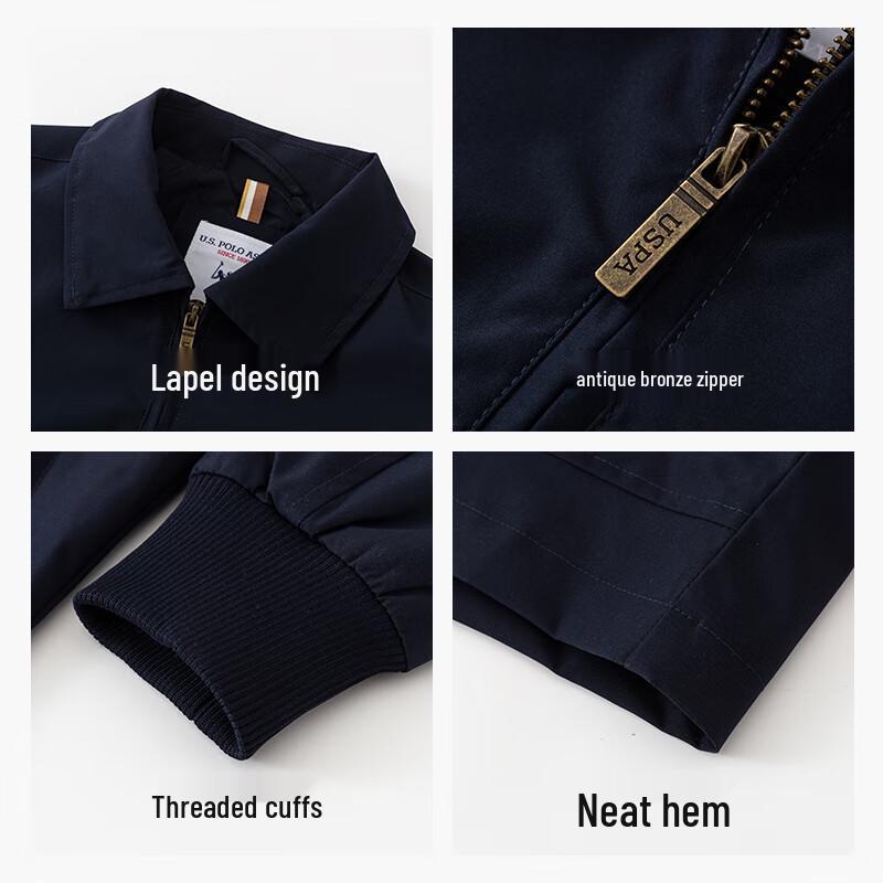 U.S. Polo Assn. Мужская ветрозащитная куртка в стиле business casual