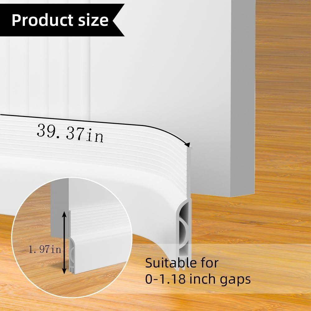 Self-adhesive Door Bottom Sealing Strip Soundproof Weather Stripping Draught Excluder  Living Room