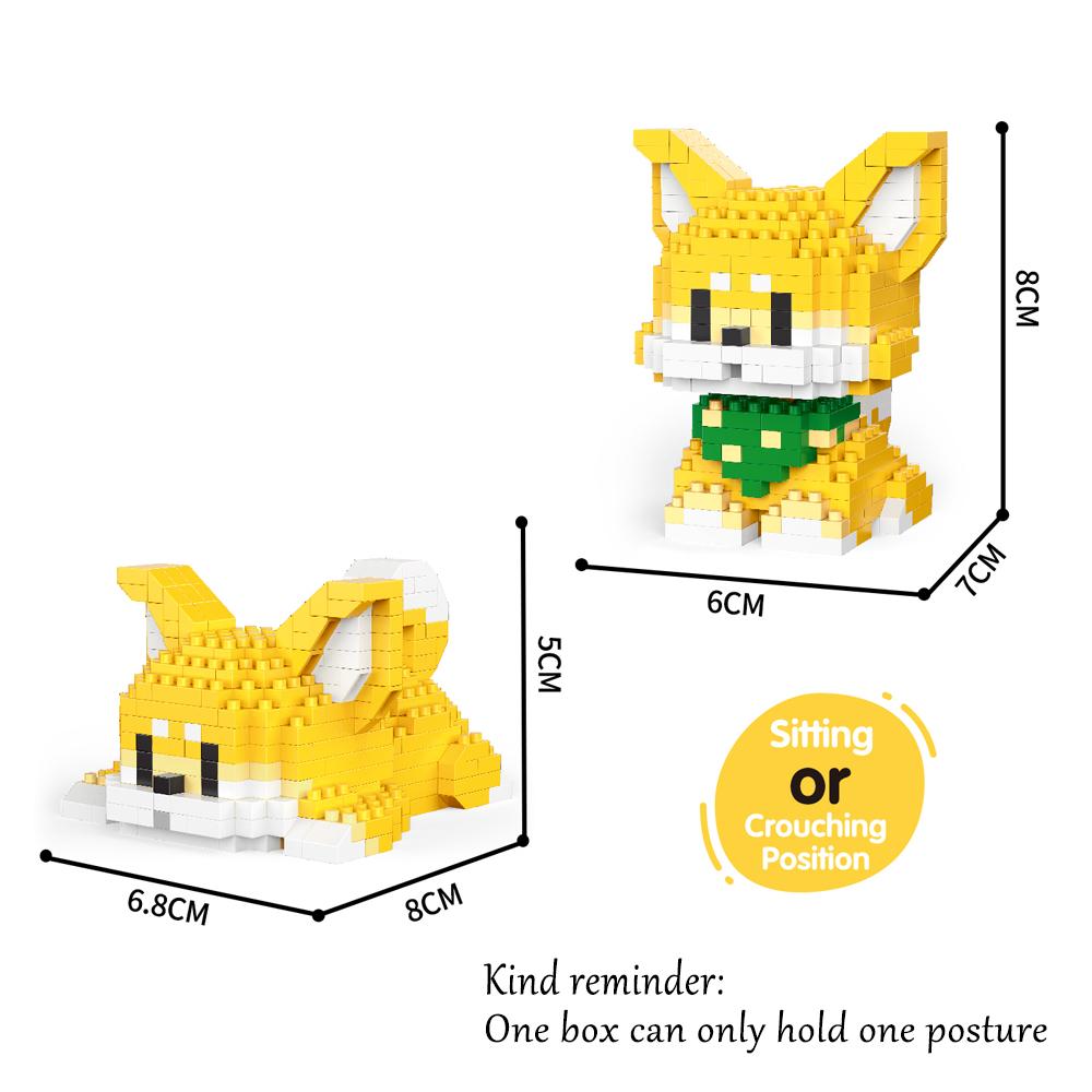 Multi Form Micro Mini Building Blocks Dog: Versatile and Cute Convertible Pet Models for Creative Fun Children's Puzzle Toy Gift