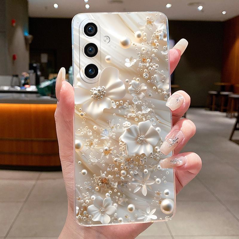 Case For Samsung Galaxy S23FE s23 fe SM-S711B SM-S711U1 Fashion Butterfly Flower Soft Transparent Silicone protective Phone Case