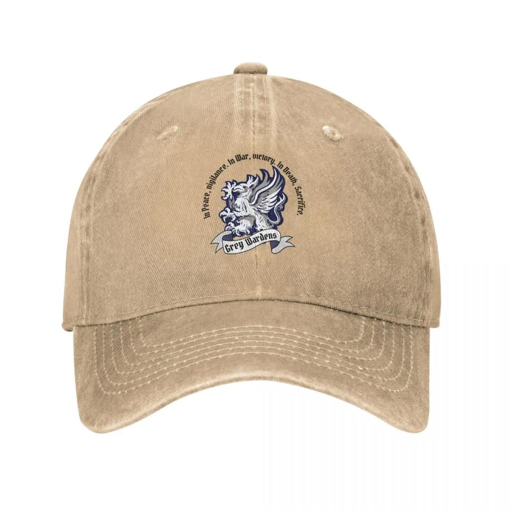 Grey Wardens Dragon Age Origins Logo and Quote Baseball Cap Golf fishing hat Wild Ball Hat custom caps For Unisex Womens