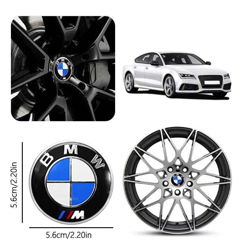 AAAXC1 4pcs Car Wheel Center Hub Cap Badge Logo Sticker For BMW M Performance E84 E87 X5 E70 F25 E90 E91 F01 F02 E60 E61 F10 F15 F30 M3
