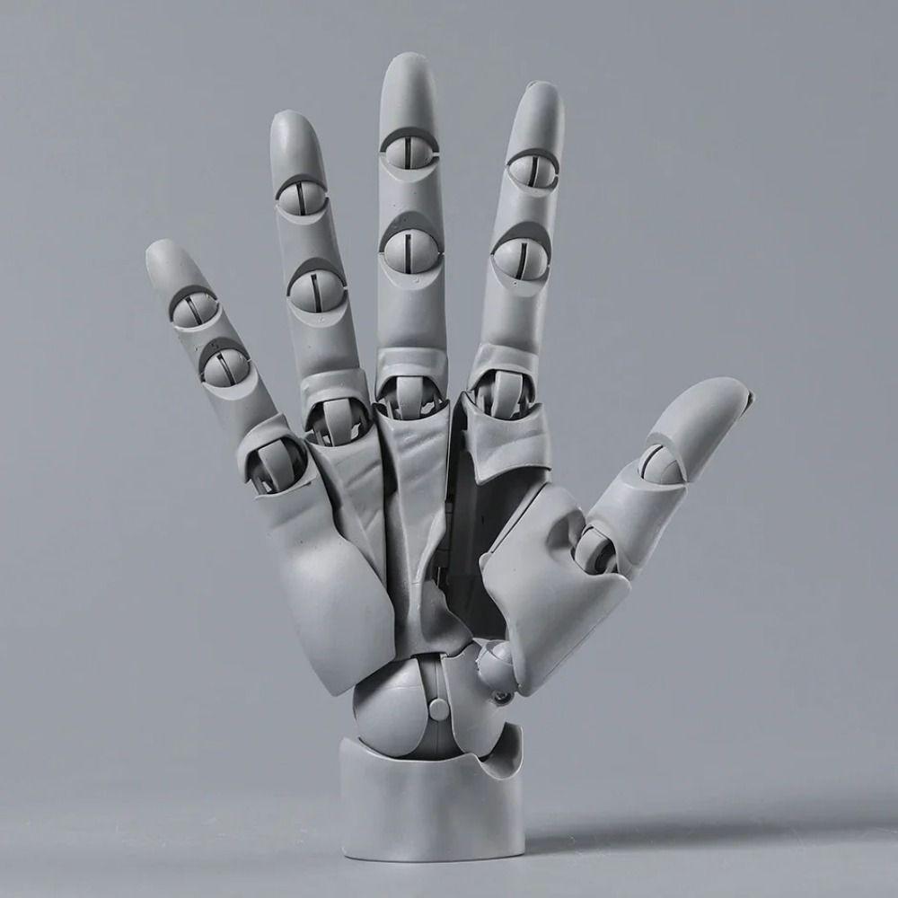 Left/Right Articulated Hand Model Adjustable Hand Finger Joint Figurine Home Decoration Gift