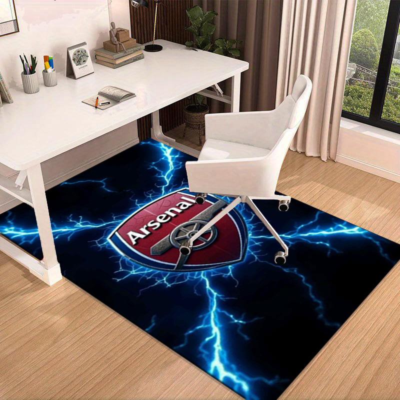 Arsenal Football Club Crest Area Rug for Office, Chair Rug, Decorative Carpet Livingroom Mat, Large Size Fan gifts Christmas gifts