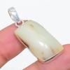 Chrysoprase Gemstone Handmade 925 Steling Silver Jewelry Pendant 1.58" SU-9612