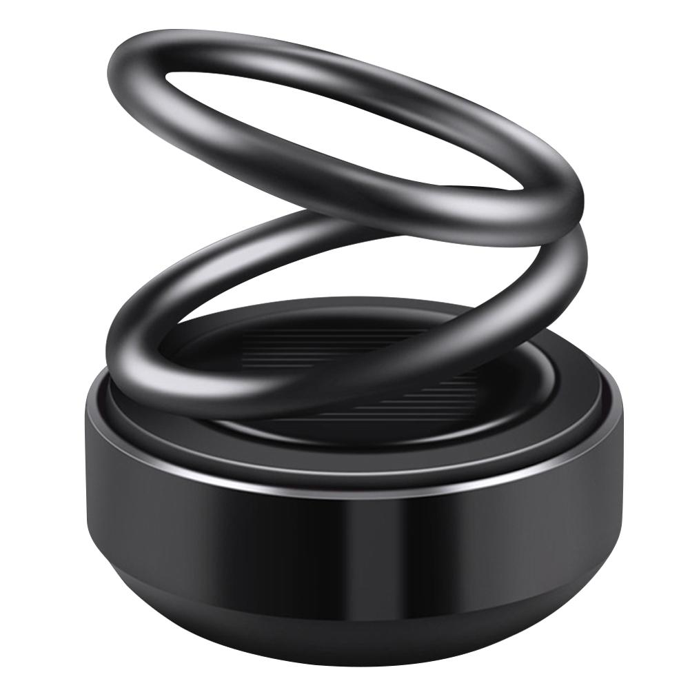 Автомобильные освежители воздуха на солнечной энергии, кинетический молекулярный нагреватель, вращающийся воздухоочиститель с двойным кольцом, парфюм, украшения для автомобиля