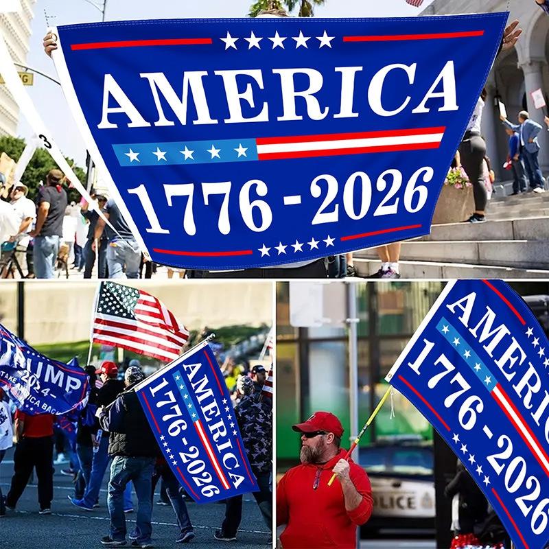 Америка 250-летие День Рождения Памятный Флаг США Патриотическое Знамя для Дня Независимости Исторический Коллекционный Подарок 90x150см