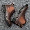 Genuine Leather Men Chelsea Boots Wedding Dress Shoes for Male Formal Business Men's Ankle Boots Winter Handmade Warm Footwear
