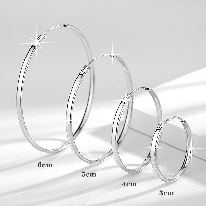 Серьги-кольца из нержавеющей стали 316L Новая мода для женщин Роскошное качество Ювелирные изделия Оптовая торговля Трендовые ювелирные изделия 30-60 мм ALC009