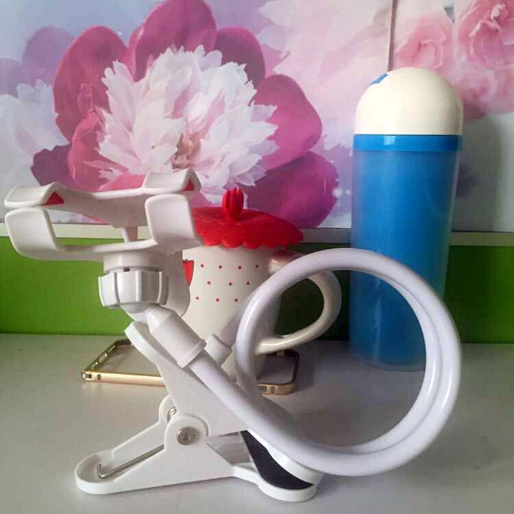 Универсальный вращающийся держатель телефона на прикроватной тумбочке с двойным зажимом