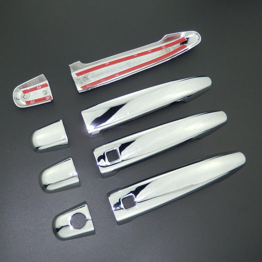 Для Lexus GX 470 J120 2003-2009 ABS Автомобильный Стайлинг Хромированная крышка боковой ручки двери Накладка и крышка дверной чаши 2004 2005 2006 2007