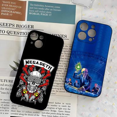 Чехол для телефона с музыкой Megadeth для IPhone 17 Pro Max 16 15 14 Pro Max 13 11 X Xs Xr 8 7 Plus Силиконовый чехол