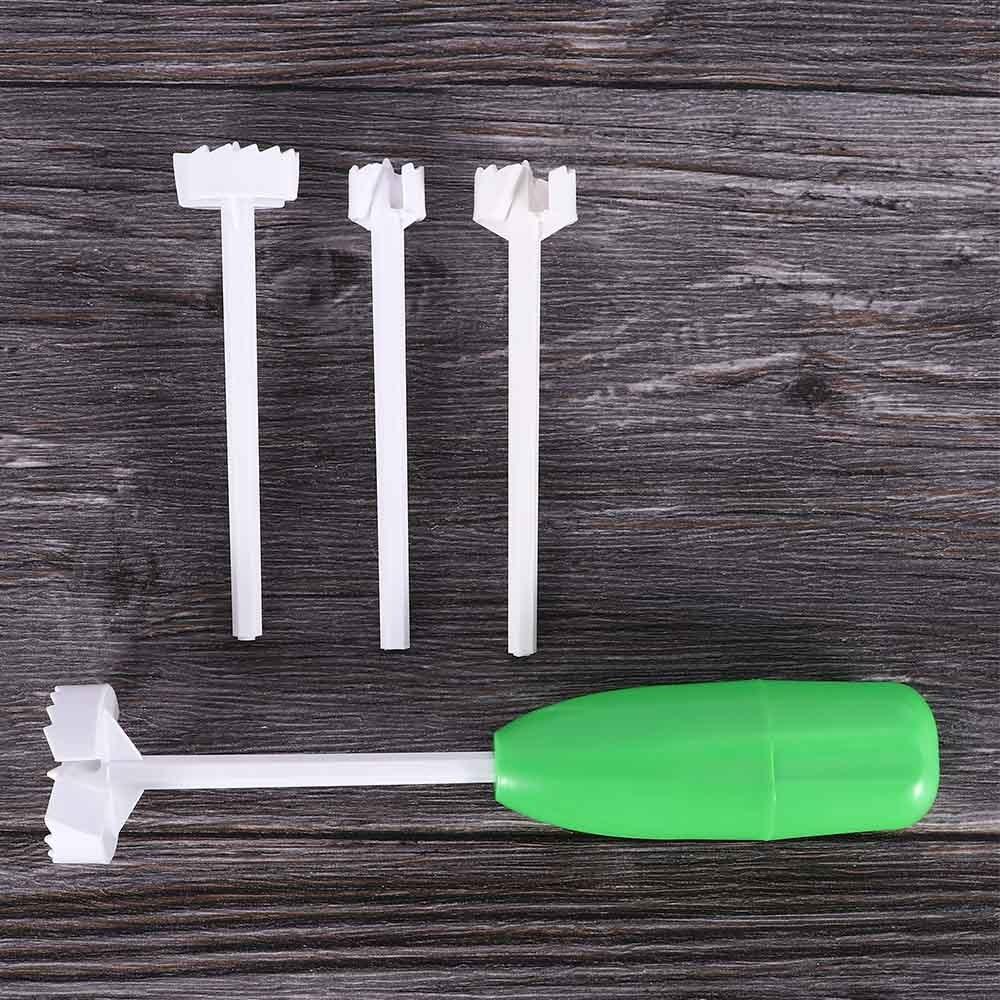 1 Set of 4 Kitchen Tools - Vegetable Screw Cutter, Digging Device, Vegetable and Fruit Coring Screw Tool