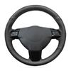Черный чехол на руль автомобиля из искусственной кожи для Opel Astra H Zaflra B Signum 2002-2014 Vauxhall Vectra C Holden Astra 2004-2009