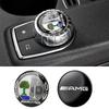 FLT2   Hots  29mm Car Central Control Multimedia Button Cover Trim Knob Sticker For Mercedes Benz AMG GLC C CLA GLA W205 W211 W213 W212